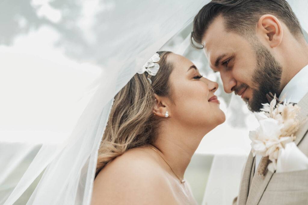 Brautpaar Schloss Meßkirch Nahaufnahme