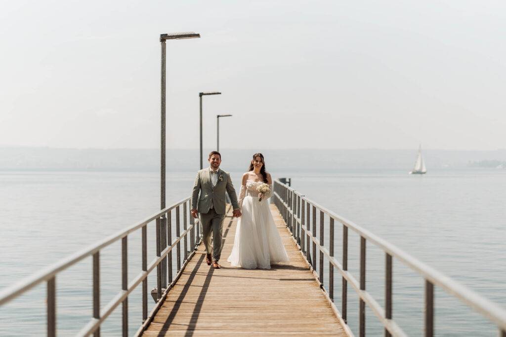 Hochzeit am Bodensee am steg