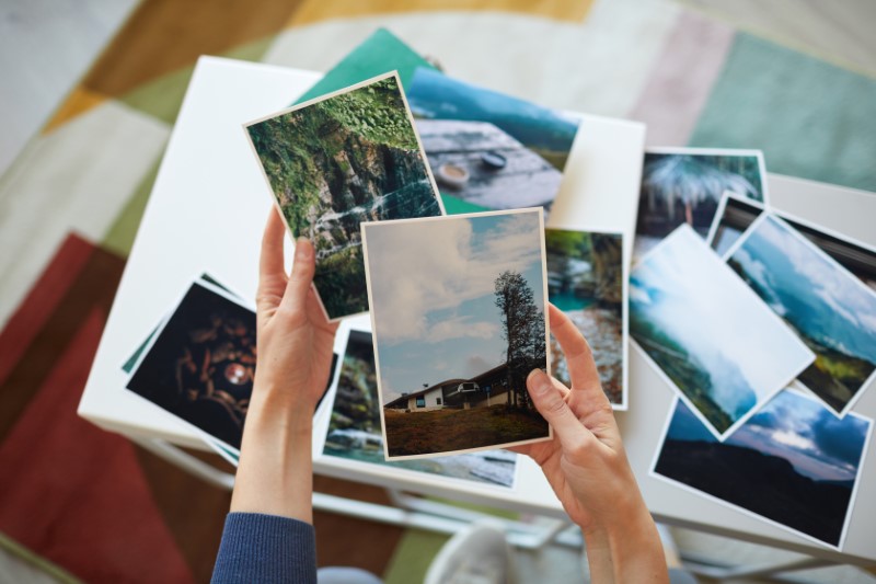 Ausgedruckte Fotobox-Erinnerungen
